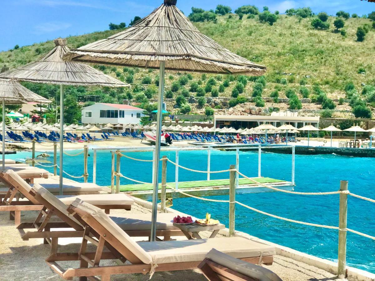 Luxury Villa Alisja Sarande With Private Beach Exterior photo