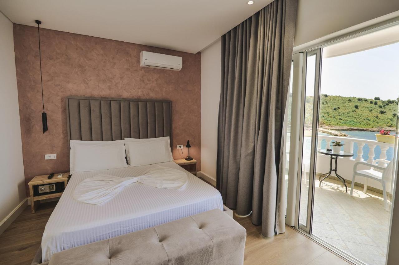 Luxury Villa Alisja Sarande With Private Beach Exterior photo