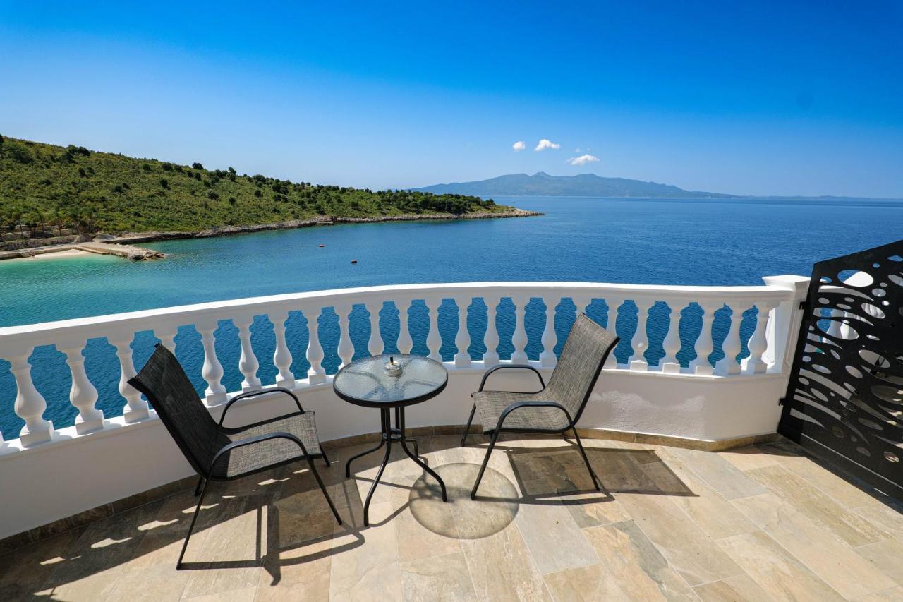 Luxury Villa Alisja Sarande With Private Beach Exterior photo