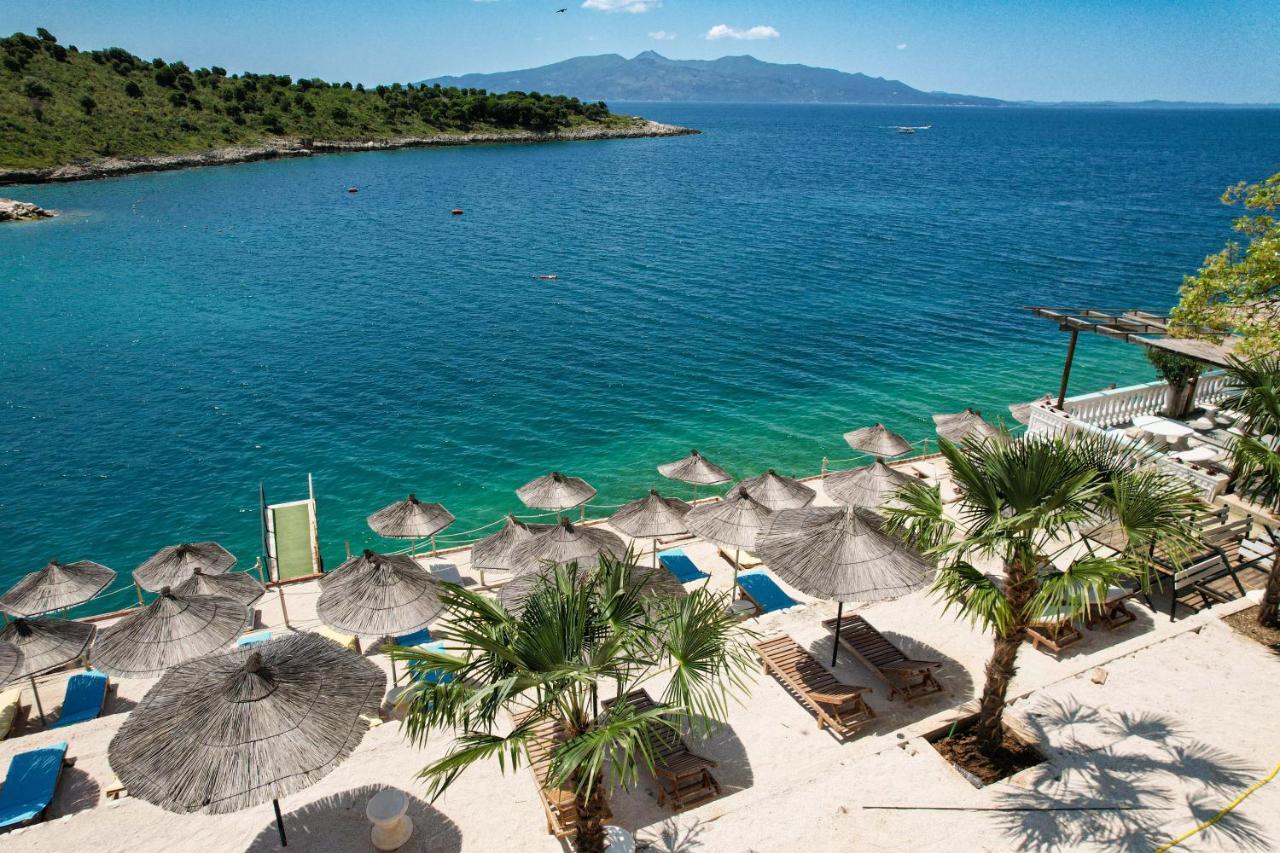 Luxury Villa Alisja Sarande With Private Beach Exterior photo