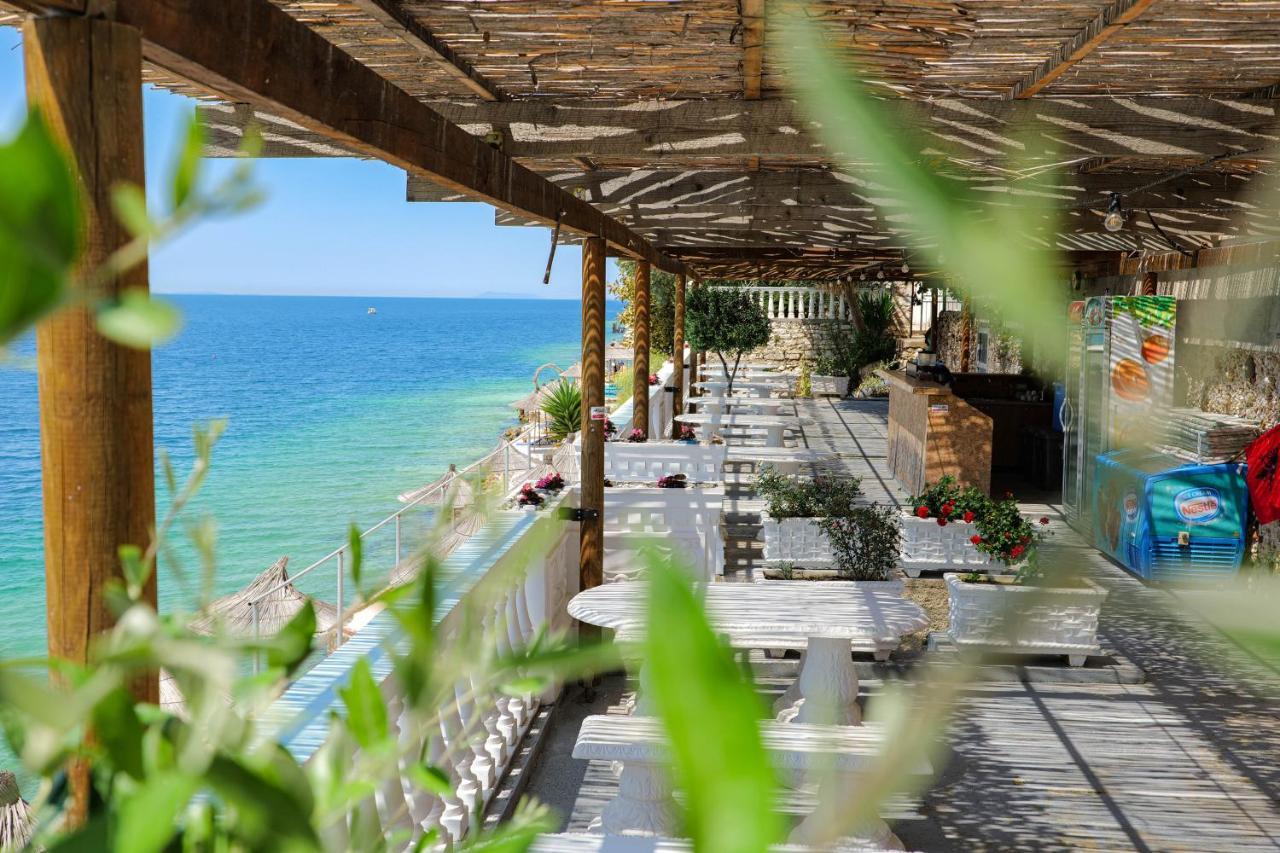 Luxury Villa Alisja Sarande With Private Beach Exterior photo